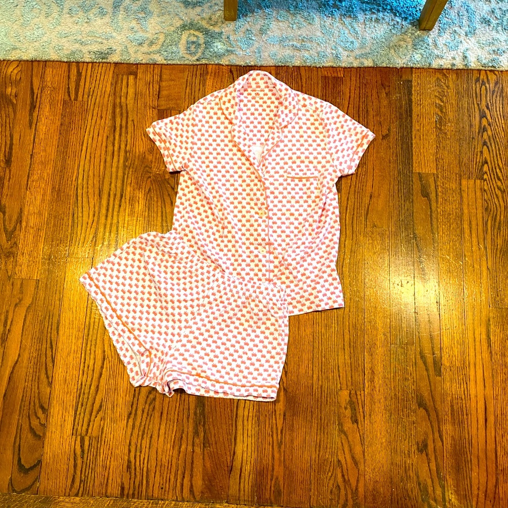 Roller Rabbit women’s size XS rare butterfly pj short set pink/orange and purple